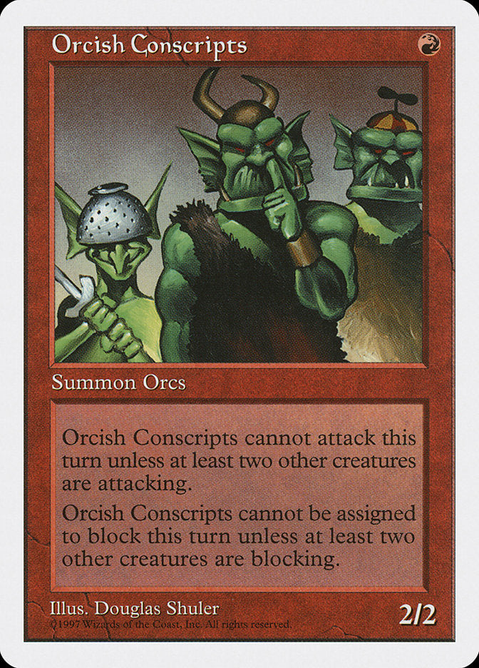 Orcish Conscripts [Fifth Edition] | Gate City Games LLC