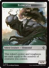 Rhino Warrior // Elemental (0010) Double-Sided Token [Lorwyn Eclipsed Tokens] | Gate City Games LLC