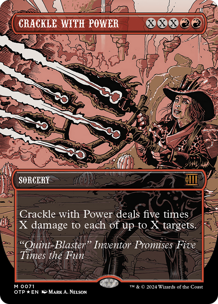 Crackle with Power (Textured Foil) [Outlaws of Thunder Junction: Breaking News] | Gate City Games LLC