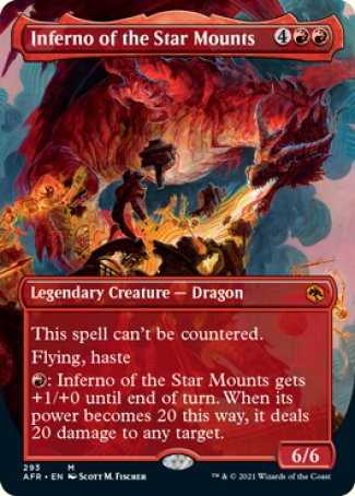 Inferno of the Star Mounts (Borderless Alternate Art) [Dungeons & Dragons: Adventures in the Forgotten Realms] | Gate City Games LLC