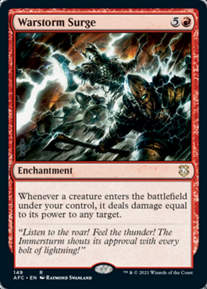 Warstorm Surge [Dungeons & Dragons: Adventures in the Forgotten Realms Commander] | Gate City Games LLC