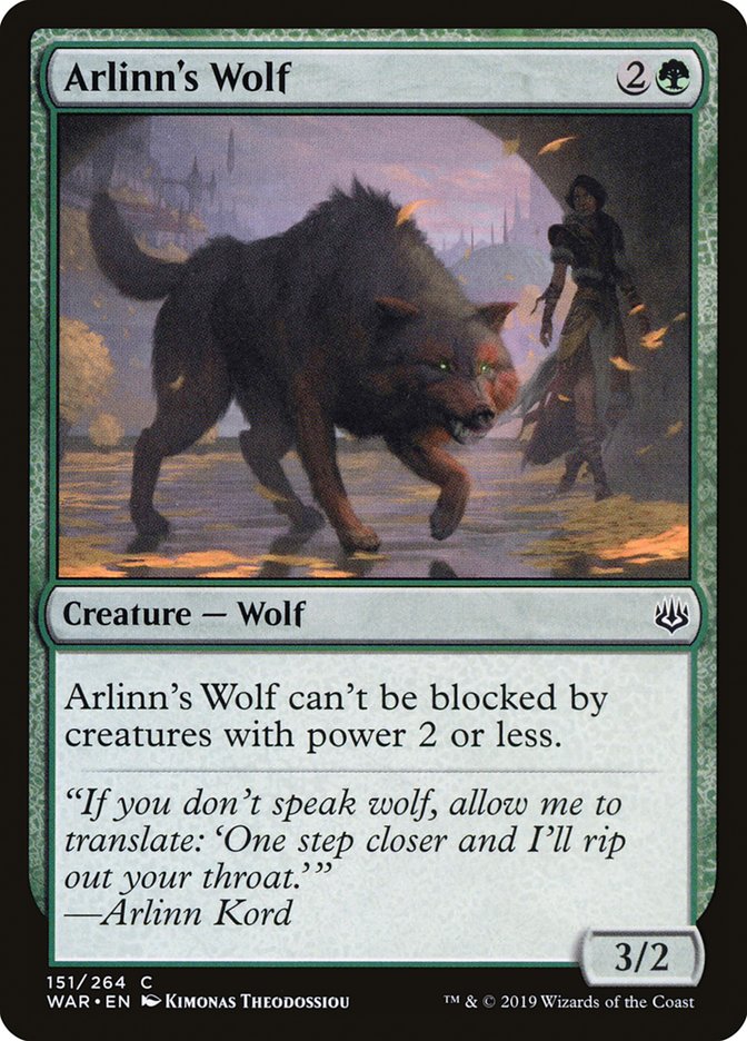 Arlinn's Wolf [War of the Spark] | Gate City Games LLC
