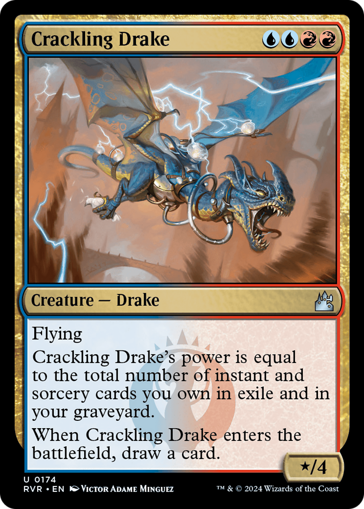Crackling Drake [Ravnica Remastered] | Gate City Games LLC
