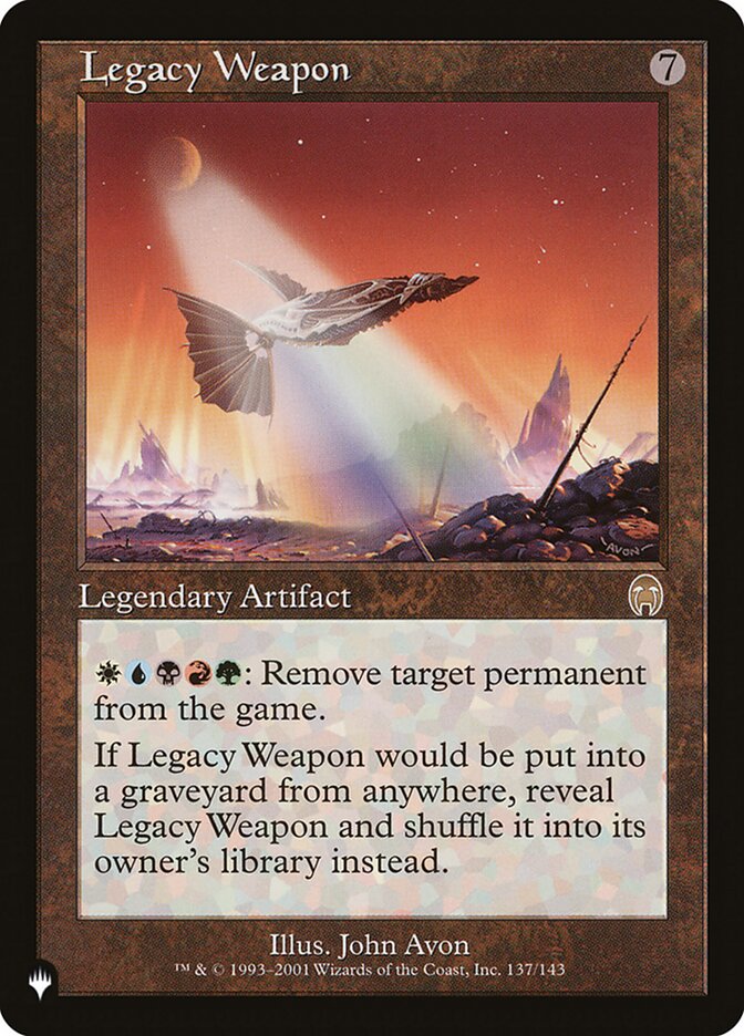 Legacy Weapon [The List] | Gate City Games LLC