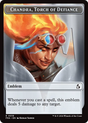 Chandra, Chill of Compliance // Chandra, Torch of Defiance Double-Sided Token [Reality Fracture Tokens] | Gate City Games LLC