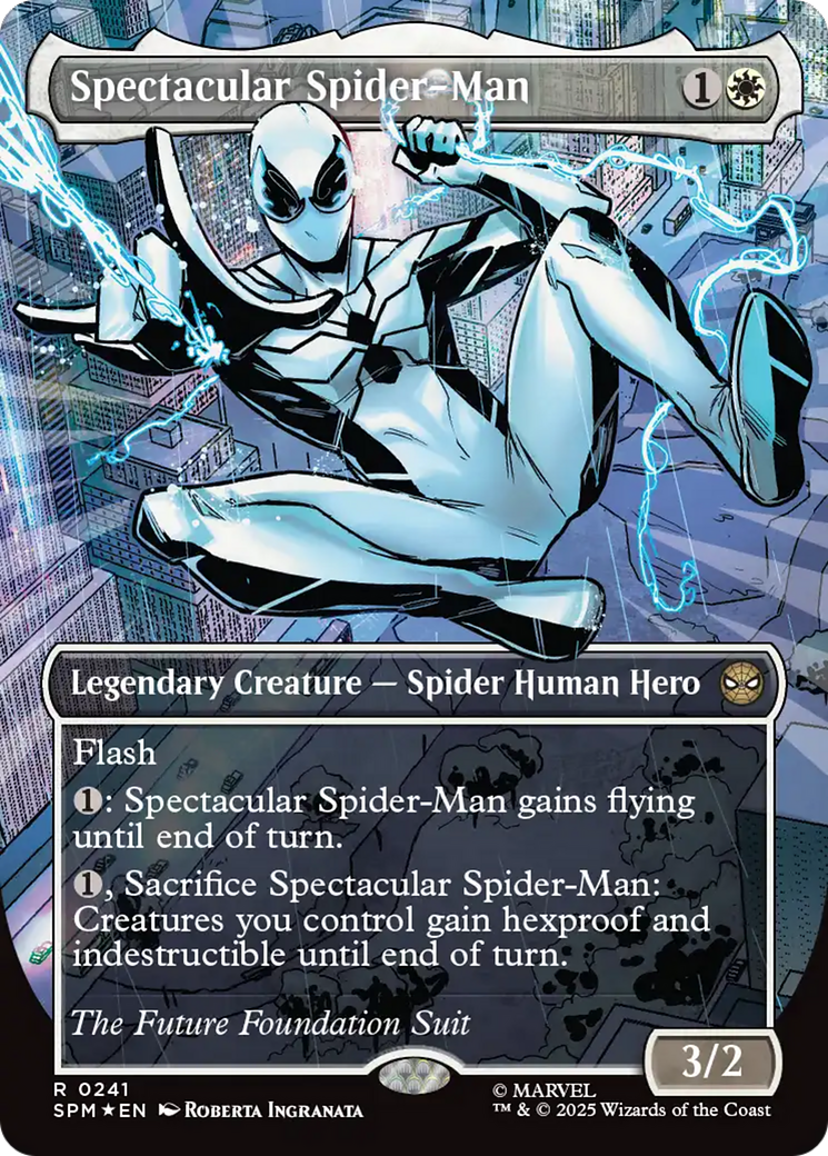 Spectacular Spider-Man (0241) (Borderless) (Textured Foil) [Marvel's Spider-Man] | Gate City Games LLC