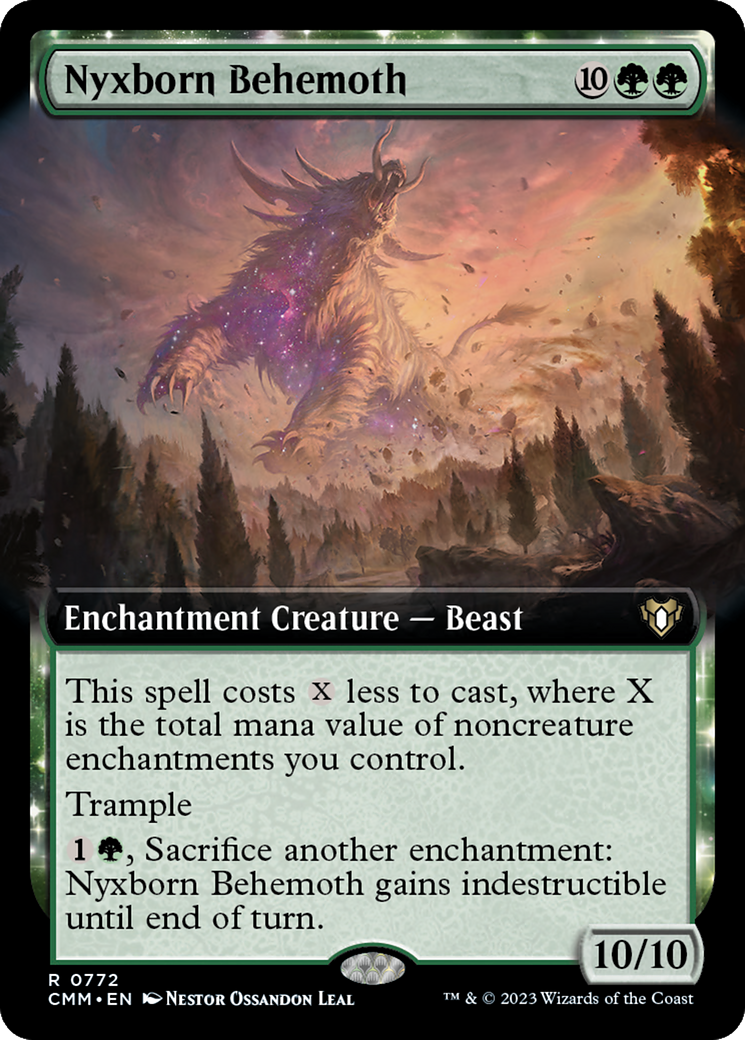 Nyxborn Behemoth (Extended Art) [Commander Masters] | Gate City Games LLC