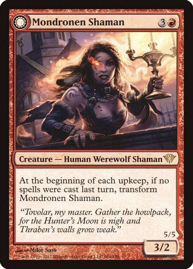 Mondronen Shaman // Tovolar's Magehunter [Dark Ascension] | Gate City Games LLC