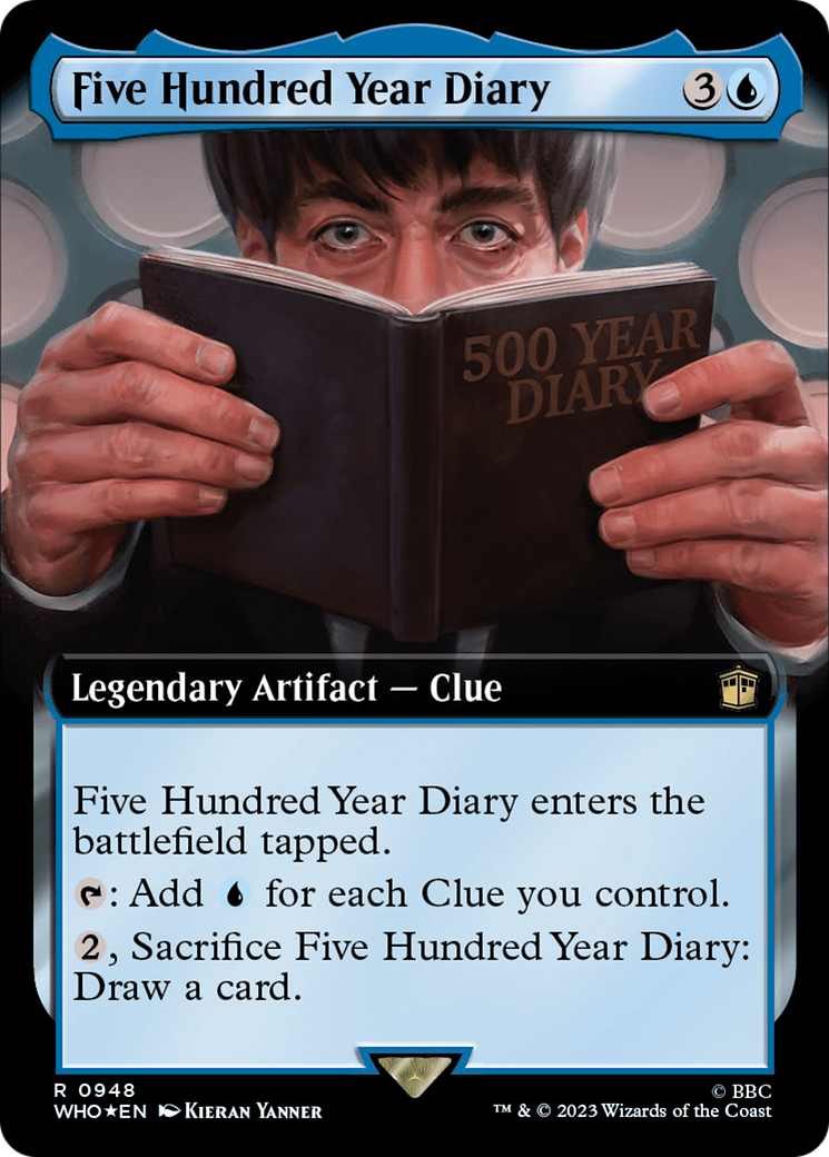Five Hundred Year Diary (Extended Art) (Surge Foil) [Doctor Who] | Gate City Games LLC