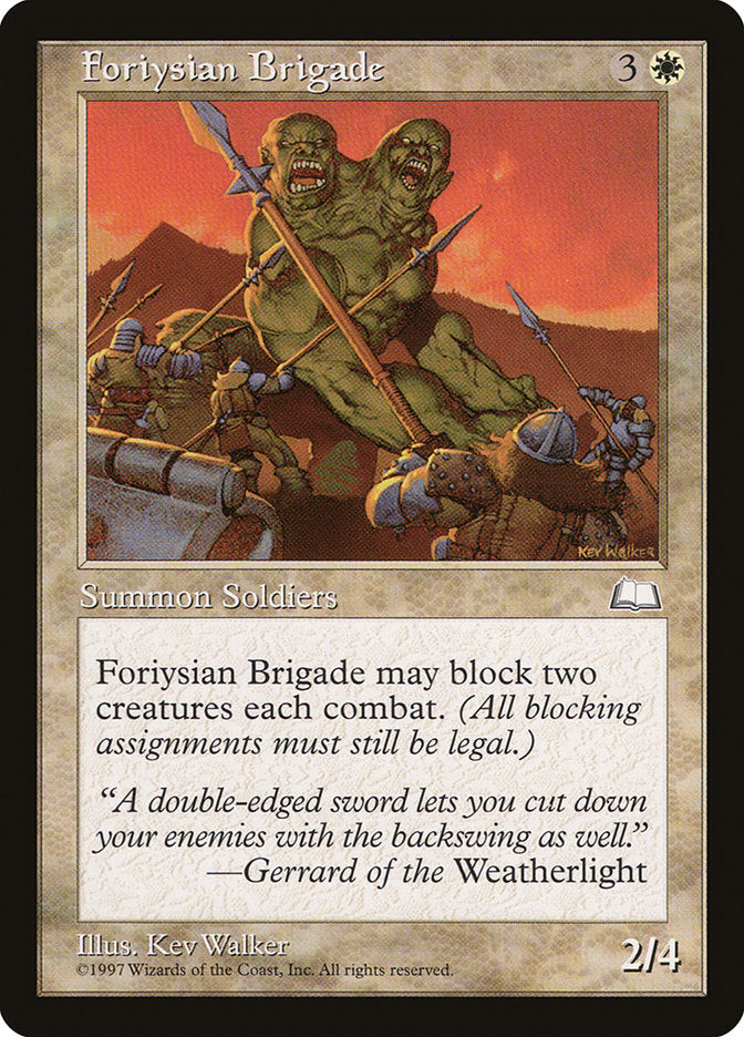 Foriysian Brigade [Weatherlight] | Gate City Games LLC