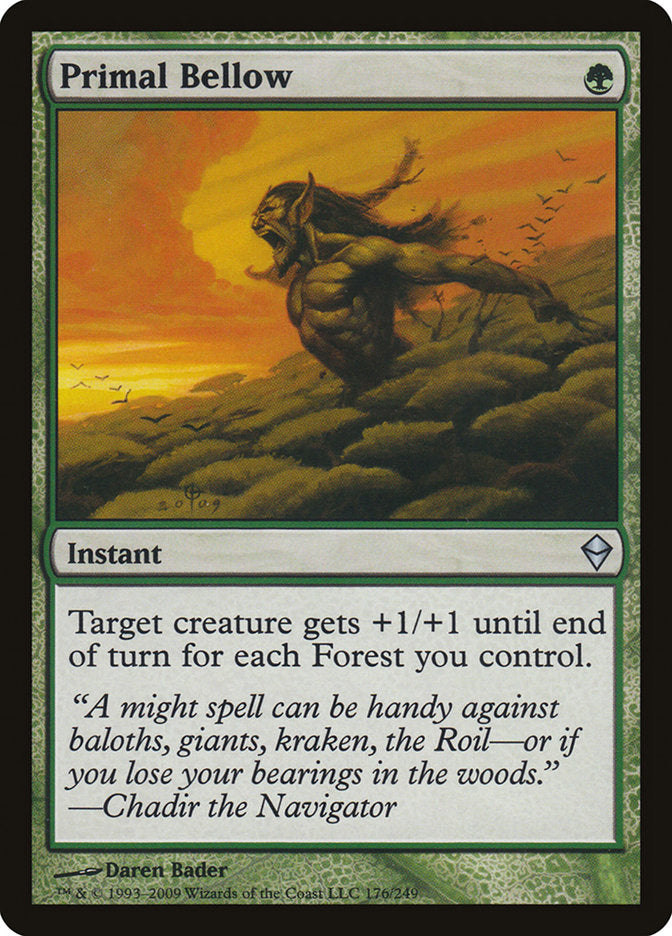 Primal Bellow [Zendikar] | Gate City Games LLC
