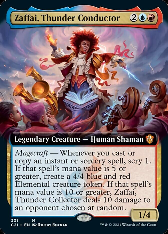 Zaffai, Thunder Conductor (Extended Art) [Commander 2021] | Gate City Games LLC