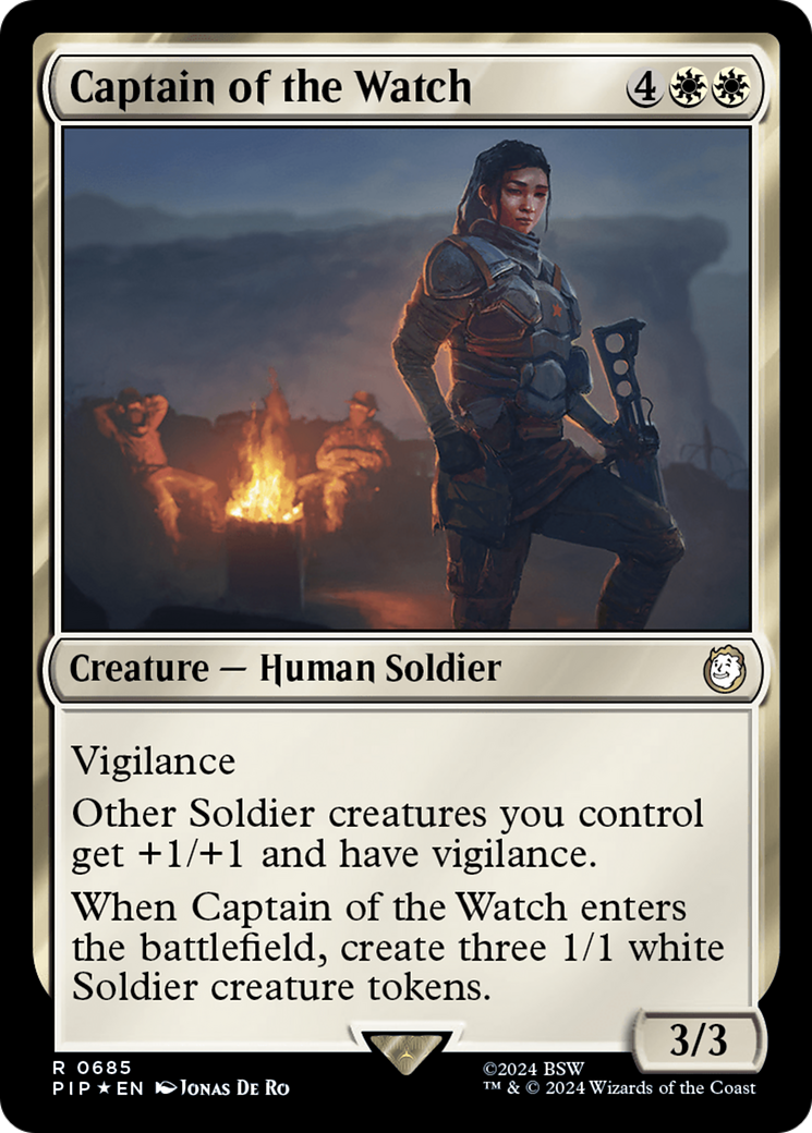 Captain of the Watch (Surge Foil) [Fallout] | Gate City Games LLC