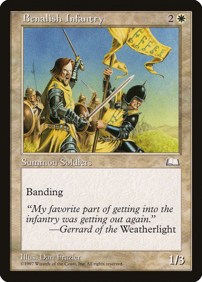 Benalish Infantry [Weatherlight] | Gate City Games LLC