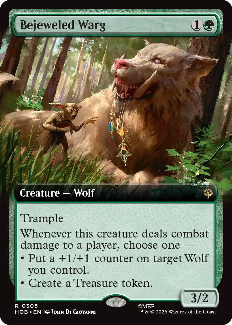 Bejeweled Warg (Extended Art) [The Hobbit] | Gate City Games LLC