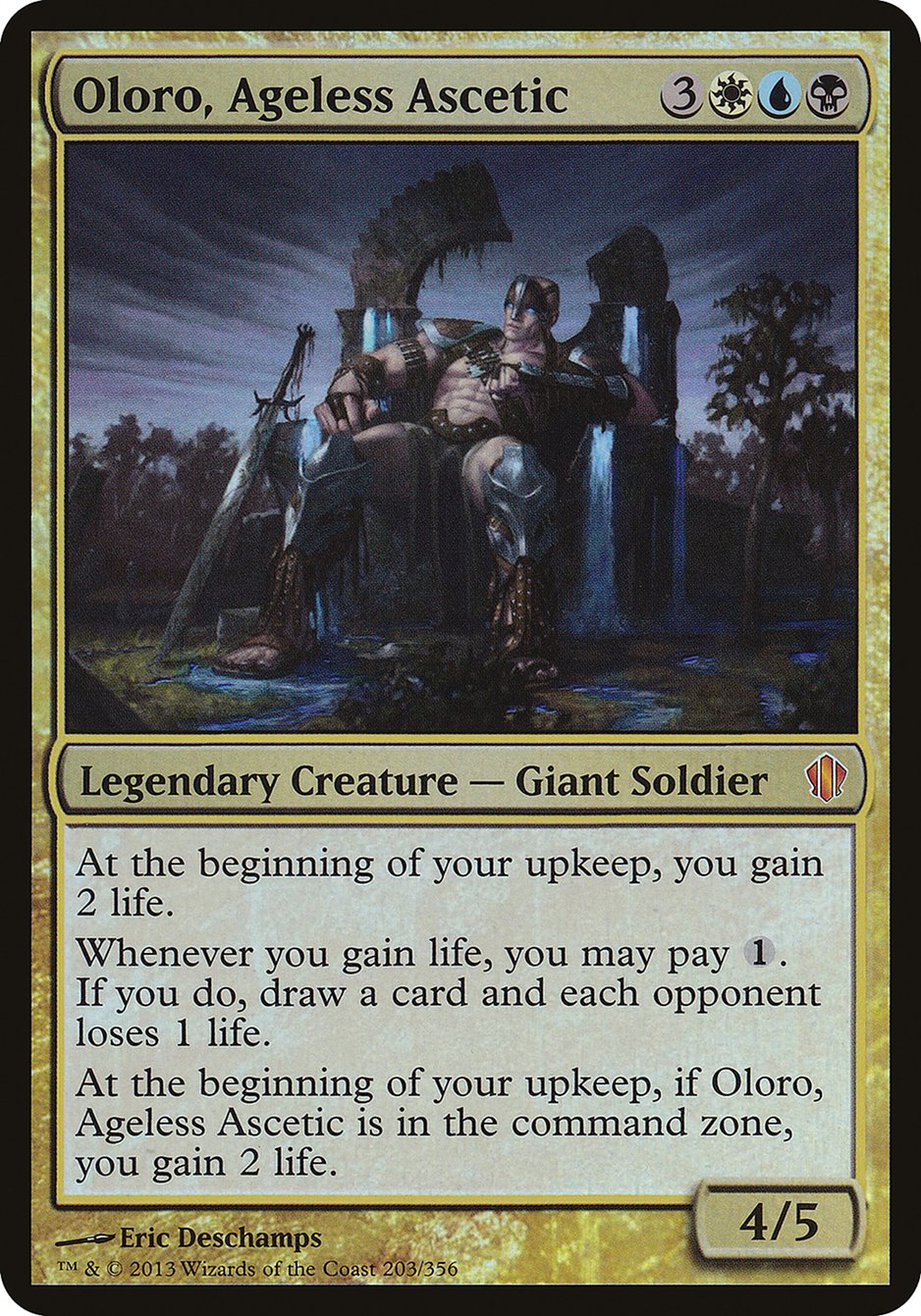 Oloro, Ageless Ascetic (Oversized) [Commander 2013 Oversized] | Gate City Games LLC