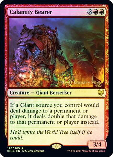 Calamity Bearer [Kaldheim Prerelease Promos] | Gate City Games LLC