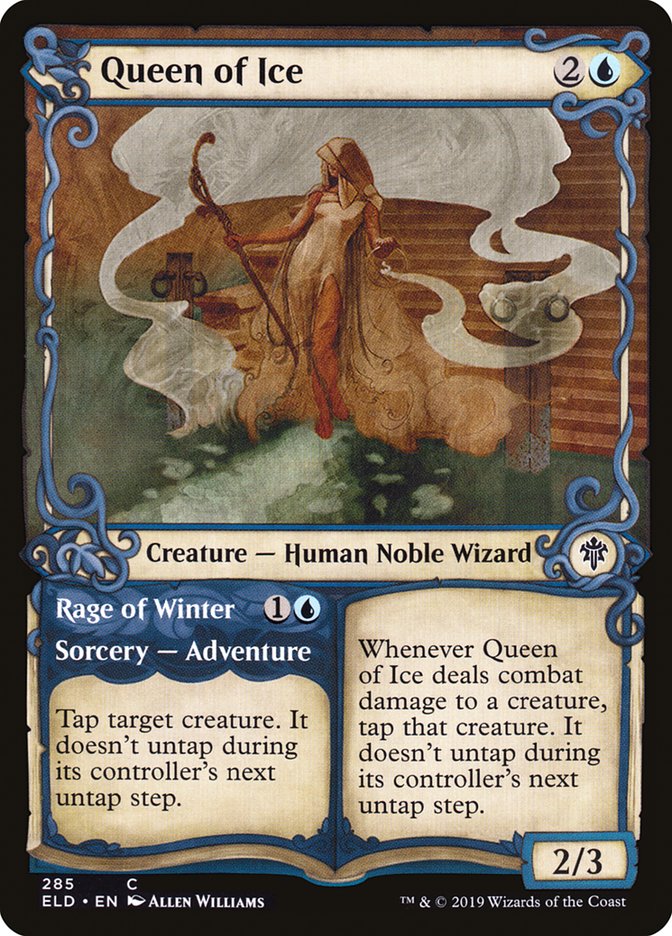 Queen of Ice // Rage of Winter (Showcase) [Throne of Eldraine] | Gate City Games LLC