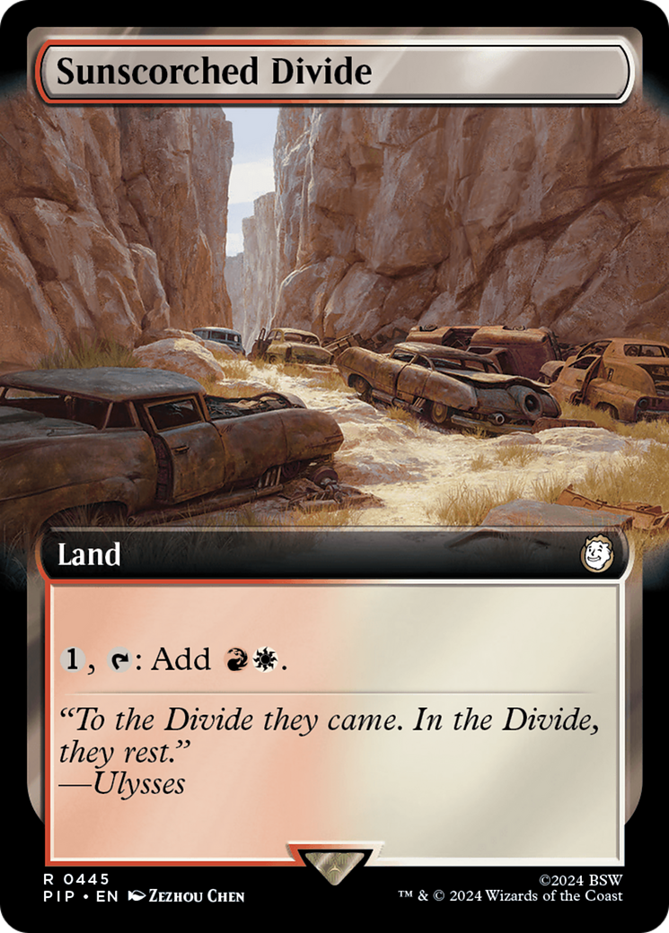 Sunscorched Divide (Extended Art) [Fallout] | Gate City Games LLC