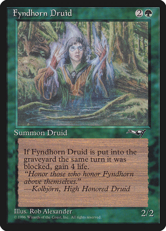 Fyndhorn Druid (Blue Flames) [Alliances] | Gate City Games LLC