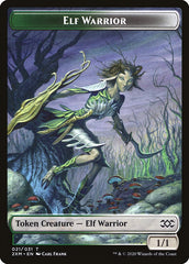 Myr (007) // Elf Warrior Double-Sided Token [Double Masters Tokens] | Gate City Games LLC