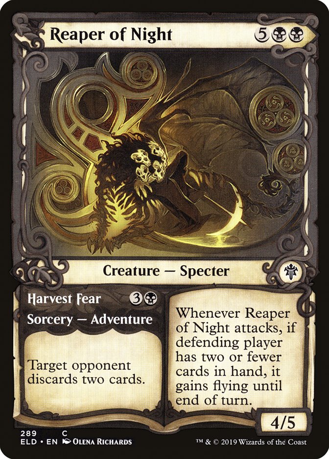 Reaper of Night // Harvest Fear (Showcase) [Throne of Eldraine] | Gate City Games LLC
