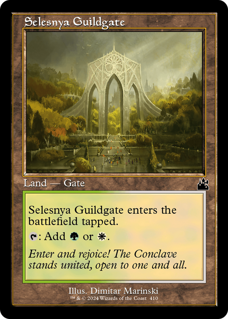 Selesnya Guildgate (Retro Frame) [Ravnica Remastered] | Gate City Games LLC