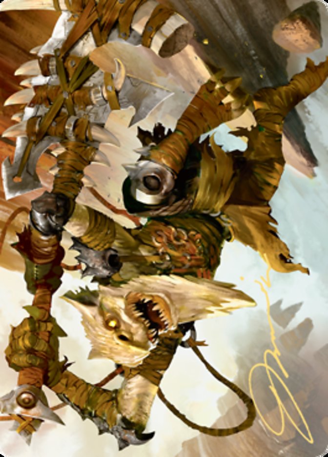 Teeterpeak Ambusher Art Card (Gold-Stamped Signature) [Zendikar Rising Art Series] | Gate City Games LLC