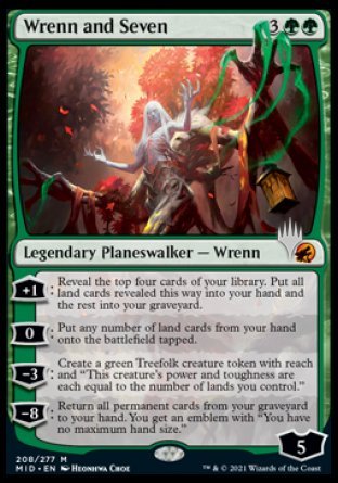 Wrenn and Seven (Promo Pack) [Innistrad: Midnight Hunt Promos] | Gate City Games LLC