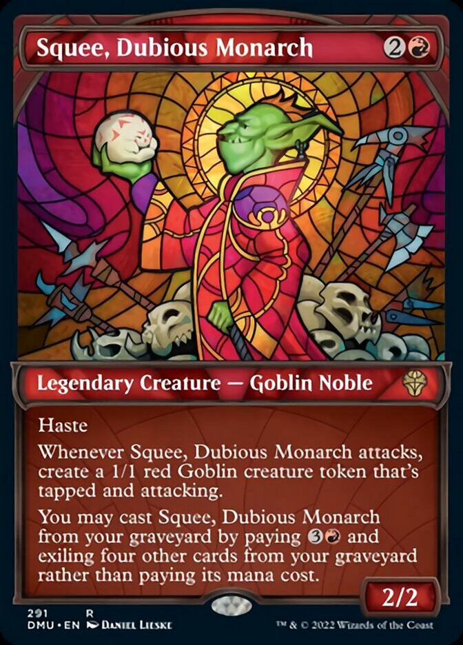 Squee, Dubious Monarch (Showcase) [Dominaria United] | Gate City Games LLC