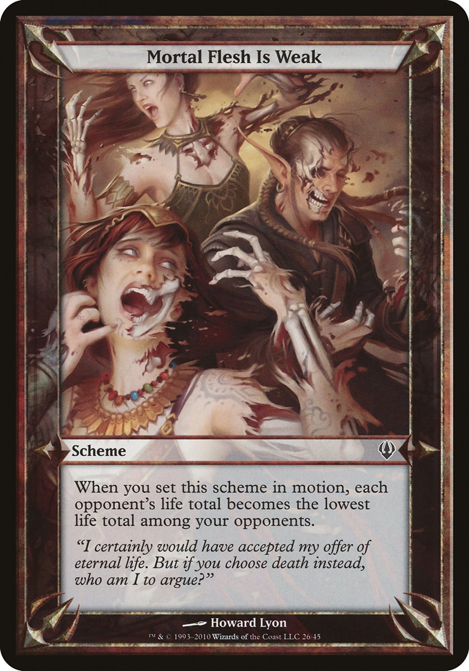 Mortal Flesh Is Weak (Schemes) [Archenemy Schemes] | Gate City Games LLC