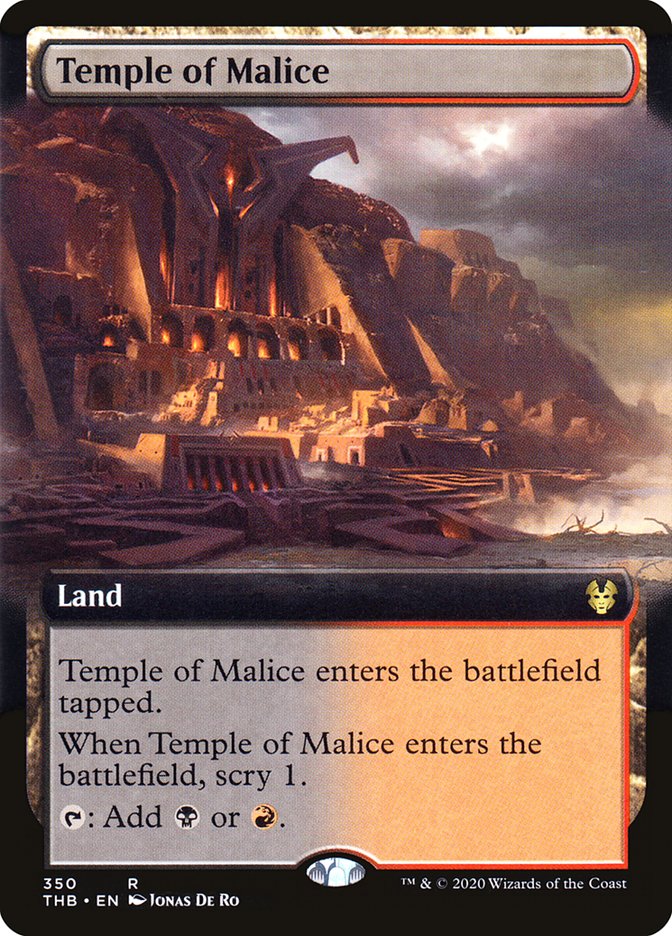 Temple of Malice (Extended Art) [Theros Beyond Death] | Gate City Games LLC