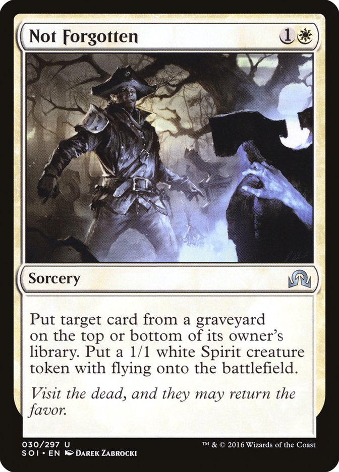 Not Forgotten [Shadows over Innistrad] | Gate City Games LLC