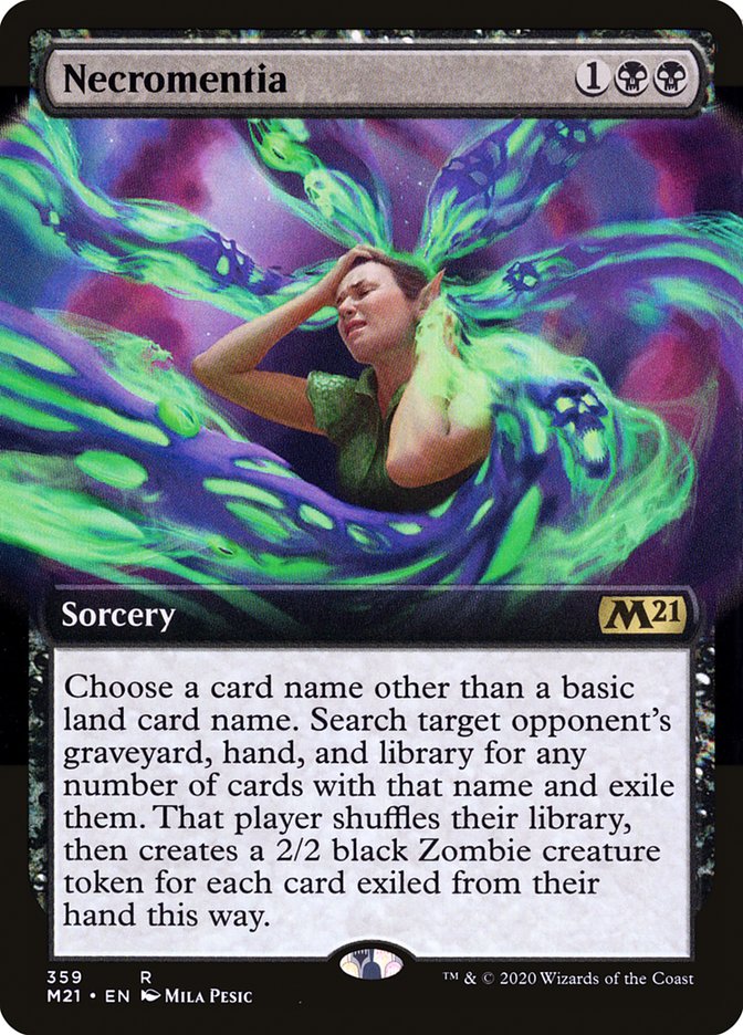 Necromentia (Extended Art) [Core Set 2021] | Gate City Games LLC