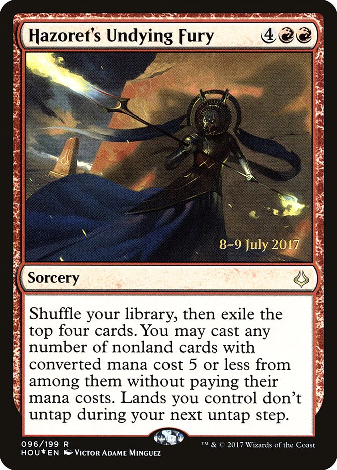 Hazoret's Undying Fury [Hour of Devastation Prerelease Promos] | Gate City Games LLC