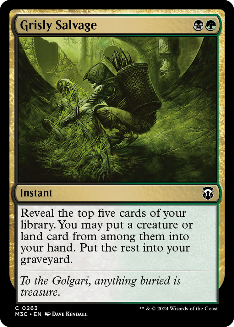 Grisly Salvage (Ripple Foil) [Modern Horizons 3 Commander] | Gate City Games LLC