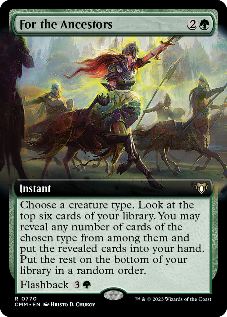 For the Ancestors (Extended Art) [Commander Masters] | Gate City Games LLC