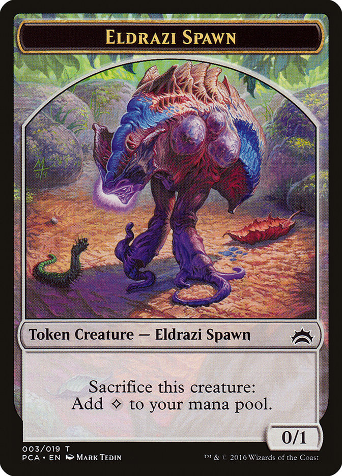 Eldrazi Spawn Token (003/019) [Planechase Anthology Tokens] | Gate City Games LLC