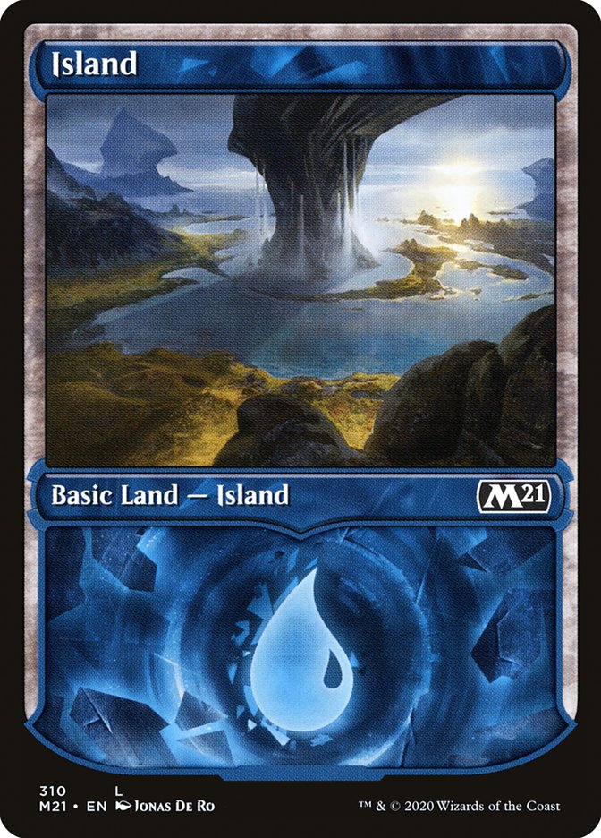 Island (310) (Showcase) [Core Set 2021] | Gate City Games LLC
