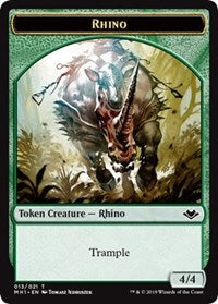 Rhino (013) // Spirit (016) Double-Sided Token [Modern Horizons Tokens] | Gate City Games LLC