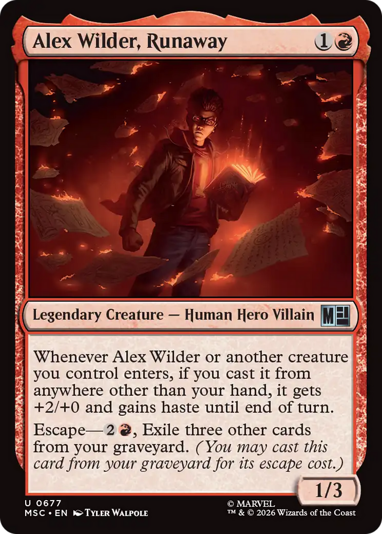 Alex Wilder, Runaway [Marvel Super Heroes Commander] | Gate City Games LLC
