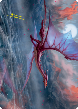 Manaform Hellkite Art Card (Gold-Stamped Signature) [Innistrad: Crimson Vow Art Series] | Gate City Games LLC