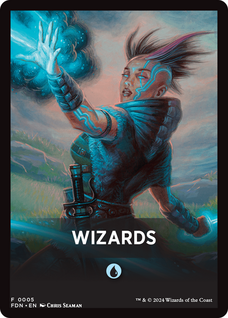 Wizards Theme Card [Foundations Tokens] | Gate City Games LLC