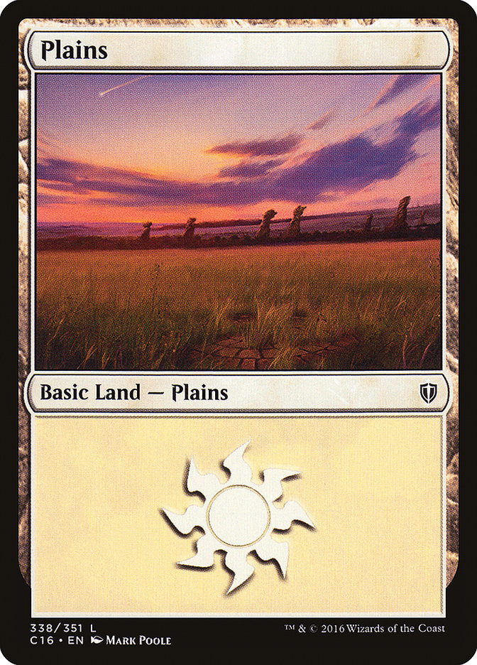Plains (338) [Commander 2016] | Gate City Games LLC