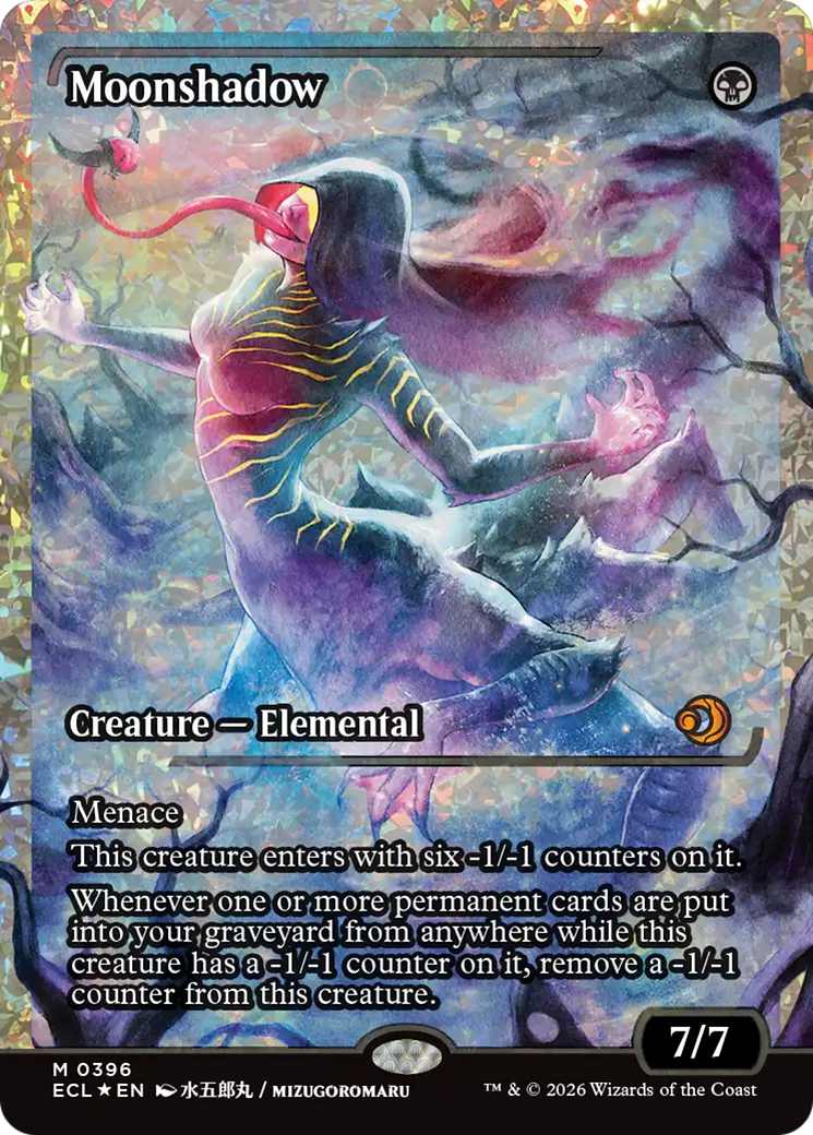 Moonshadow (0396) (Showcase) (Fracture Foil) [Lorwyn Eclipsed] | Gate City Games LLC