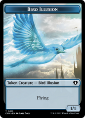 Spirit (0039) // Bird Illusion Double-Sided Token [Commander Masters Tokens] | Gate City Games LLC