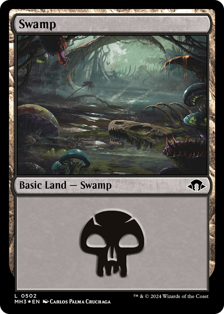 Swamp (0502) (Ripple Foil) [Modern Horizons 3] | Gate City Games LLC