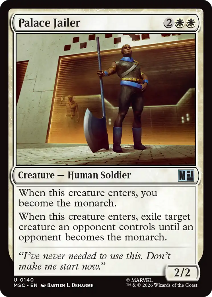 Palace Jailer (Surge Foil) [Marvel Super Heroes Commander] | Gate City Games LLC