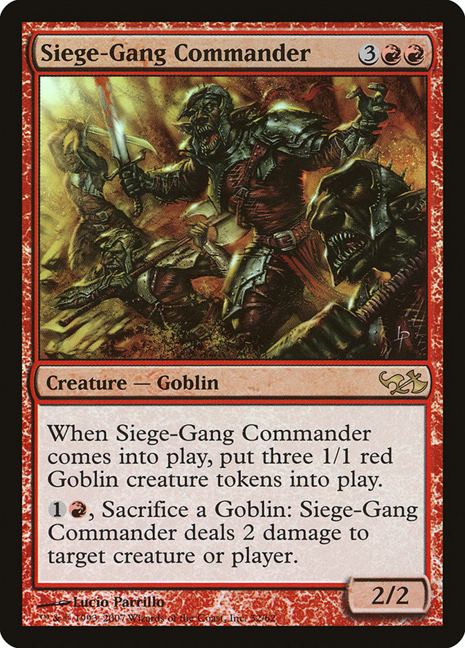 Siege-Gang Commander [Duel Decks: Elves vs. Goblins] | Gate City Games LLC
