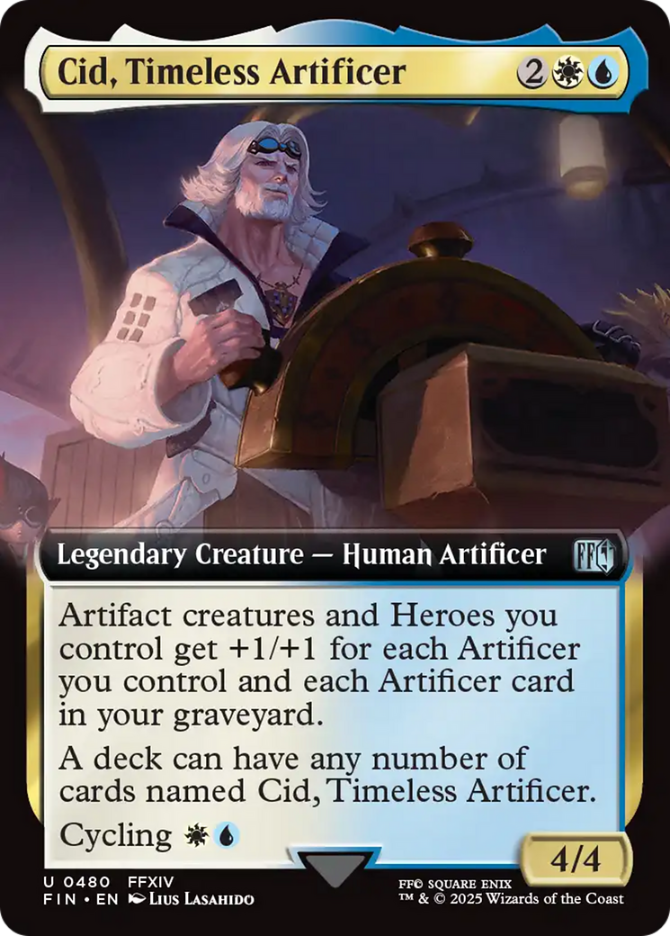 Cid, Timeless Artificer (Extended Art) [FINAL FANTASY] | Gate City Games LLC